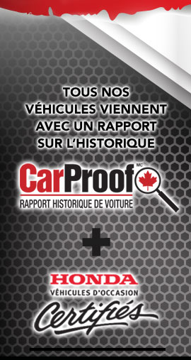 Carproof, historique de véhicules